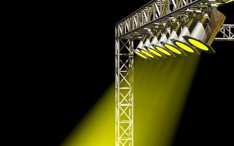 Music festival lights