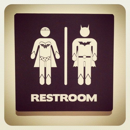 toilet signs