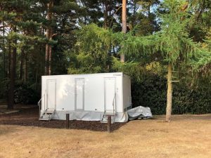 Mobile Toilet Trailer On Wheels