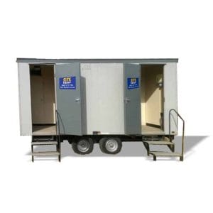 1+1 Wheeled Toilet Trailer