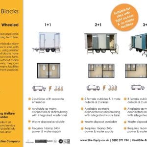 2+1 Wheeled Toilet Trailer