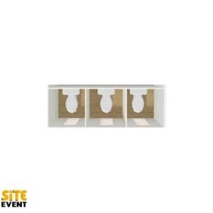 3 Bay Vacuum Toilet Pods
