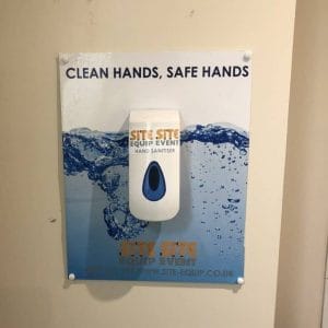 Wall Mountable Hand Sanitiser Station Hire